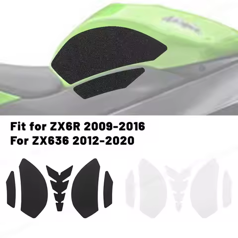 fit For KAWASAKI ZX6R ZX 6R 2009-2016 ZX 636 2012 - 2020 Motorcycle Anti slip Tank Pad Protection Kn
