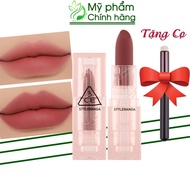 Son Thỏi Lì 3CE Soft Matte Lipstick 3.5g Trong Suốt Lên Màu Chuẩn Không Khô Môi Holy Chic Kind&Love 