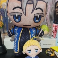 [Germany & Sweden BOOKED] Hetalia Germany Vergil May Cry Plush Kapukko Sweden Hetalia Keychain