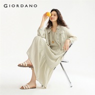 GIORDANO WOMEN 2-Piece set short shacket camisole dress 18465512