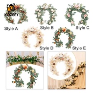 KOZEEY Artificial Flower Garland Floral Vine Flower Vine Artificial Fake Flower Greenery Garland for
