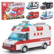 Kids Toy Car Small building blocks to assemble a return ambulance for boys and girls gift small toys