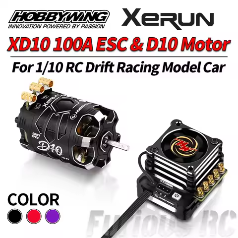 Hobbywing XERUN XD10 PRO ESC 100A & D10 Motor 10.5T/13.5T Sensored Brushless For 1/10 RC Drift Racin