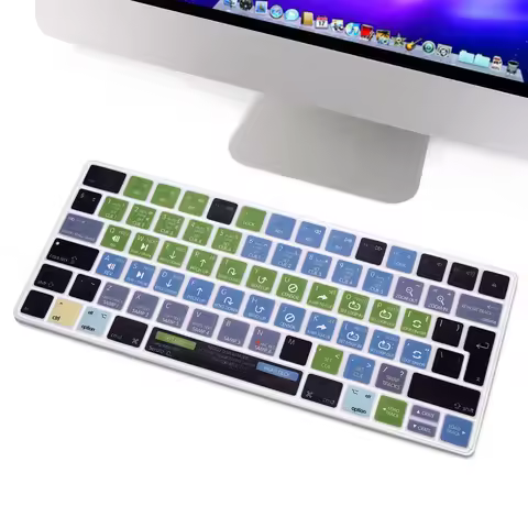 Silicone Shortcut Keyboard Cover EU Layout for Magic Wireless Bluetooth MLA22LL/A (A1644,2015 Releas