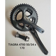 Shimano tiagra 4700 crank 50/ 34 x 170mm includes bb
