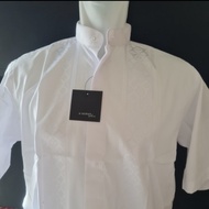 [✅Best Quality] Baju Koko Alisan Lengan Pendek Warna Putih Tersedia