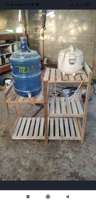 meja magic com dan rak piring