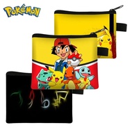 Pokémon Cartoon Coin Purse Fashion Men Women Creative Zipper Polyester Student Wallet Cute Portable 