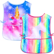 Sylfairy Art Smock for Kids Waterproof Artist Painting Smocks Toddler Painting Apron