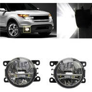 Sepasang Lampu Kabus LED 80W untuk Bumper Serasi dengan Frontier Armada Titan Xterra PC Lens FIT OE 