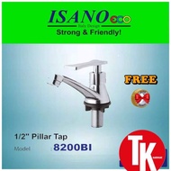 ISANO 1/2" PILLAR TAP 8200BI/ KEPALA PAIP AIR **FREE WHITE TAPE  Kepala paip tandas toilet bathroom 