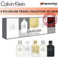 Calvin Klein cK One Miniature 5 Pcs Gift Set for Unisex Men Women 1 Deluxe Travel Collection [100% Authentic Perfume]