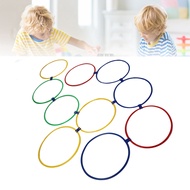 Hopscotch Hoop Hand Foot Coordination Sensory Training Hoops 10PCS with 10 Buckles for Jumping Activ
