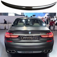 For 7 Series Car FRP / Carbon Fiber Rear Spoiler Boot Wing P Style for BMW  G11 G12 740i 750i 760i S