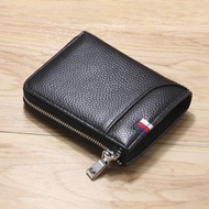 2021 new rfid men's leather wallet anti-theft brush driver's license wallet card sets cowhide