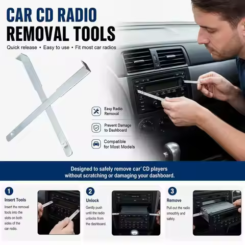 For Pioneer CD Player Removal Key Set Dash Disassembly Tools Auto Accessories 2026