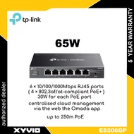 TP-LINK ES206GP Omada 6-Port Gigabit Easy Managed Switch with 4-Port PoE+