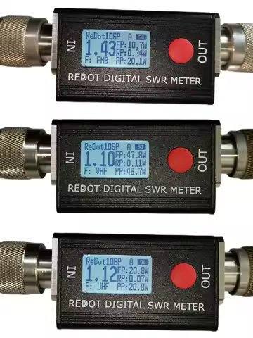 REDOT RD106P Digital SWR Meter SWR&Power Meter 120W FMB VHF UHF80-999MHz Standing-wave Ratio 1.00-99