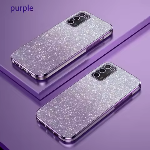 For OPPO A55 A57 A58 A72 A74 A78 Case Bling Luxury Electroplate Glitter Case OPPO A78 A58X Shockproo