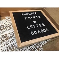 Changable Felt Letter Board 10 Pieces / DIY Felt Letter Board - Black