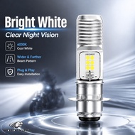 Easy Install 8 LED Dual Color T19 H4 B35 Motorcycle Headlight Bulb Moonrising Light