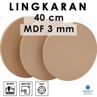 40 cm circle - 3 mm MDF - MDF board wooden MDF board/