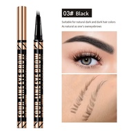 4-Point Eyebrow Pencil 3 Colors Waterproof Liquid Eyebrows Pen Lasting Brown Brow Pencil High Qualit