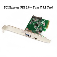 ถูกที่สุด!!! PCI-E to USB 3.1 and Type C 2 Port Expansion Card ##ที่ชาร์จ อุปกรณ์คอม ไร้สาย หูฟัง เคส Airpodss ลำโพง Wireless Bluetooth คอมพิวเตอร์ USB ปลั๊ก เมาท์ HDMI สายคอมพิวเตอร์