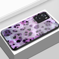 Case For OPPO A57 4G A77 4G A77s 4G A57s Stone Color Pattern Silicone Soft Glass