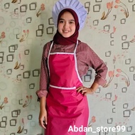 Waterproof Adult Apron Apron + White Hat