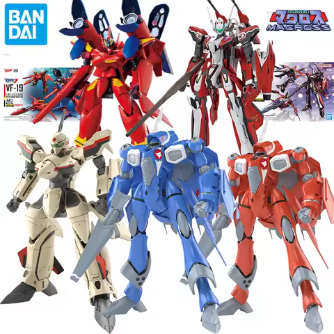 Bandai Super Dimension Fortress Macross Anime Figures YF-19 Action Figures Macross Plus YF-29 Durand