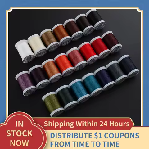 0.4/0.5/0.6MM DIY Accessories Leather Craft Sewing Thread Round Waxed Thread Polyester Cord Wax Coat