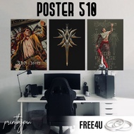 (Part 1) Band Poster 510 - Aesthetic Wall Poster - Metal Rock Band Poster A3 A4 - Bedroom Decoration
