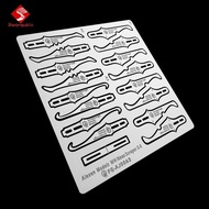 Sharprepublic Hobby Models Scraper Metal 16 Blades Model Craft Tools Craft Hobby Knife for Doll Edge