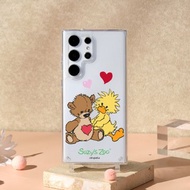 Suzy's Zoo相親相愛晶石透明防摔SAMSUNG繩掛手機殼