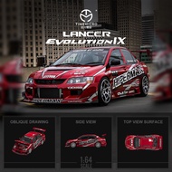 [COMING SOON IN August 2025] Pre-order Time Micro 1/64 Mitsubishi EVO HIPERMAX 9th generation car mo