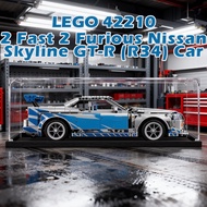 LEGO 42210 Fast Furious Nissan GTR Acrylic Display Box Kotak Pameran Penyimpanan Figur Dust Proof 手办