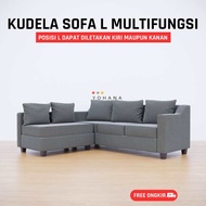 KUDELA sofa L sudut modern , kursi ruang tamu minimalis