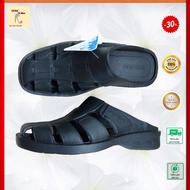 ASIA7: Genuine asi men's sandals, slippers, and slippers, black, light sole