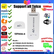 4G USB Modem Wifi Router Stick Mobile Hotspot Pocket Broadband Dongle for Celcom, Digi,Maxis,U Mobile