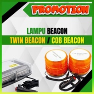 Beacon Lampu Beacon Cob 12V 24V Warning Light Cob Aksesori Lori Isuzu Hino Fuso Nissan Twin Beacon M