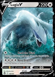 Lugia V 138/195- Silver Tempest - Pokemon Ultra Rare Card - Holo Foil