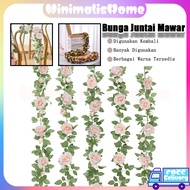 MAWAR Imitation Rose Hanging Flowers Rose/ Decorative Flowers Plastic Rose Vines Plastic Vines Vines