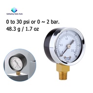 Pressure Gauge - 0 - 30 psi 0 - 2 bar Mini Dial gauge compressor meters hydraulic pressure gauge Gag