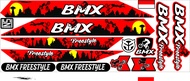 STRIPING VARIASI BUAT SEPEDAH BMX MOTIF FREESTYLE CUSTOM BIKE BMX FREESTYLE STIKER STRIPING SEPEDAH