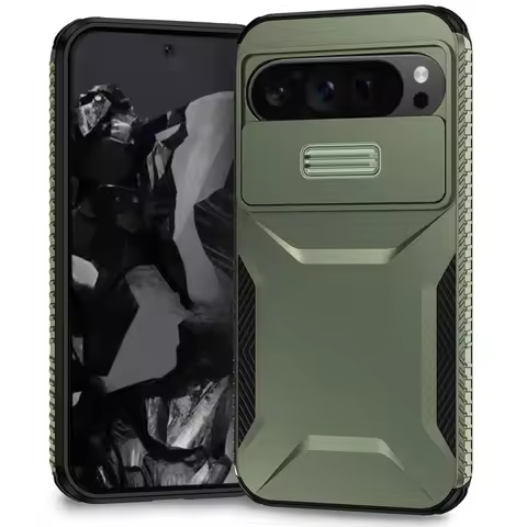 Case For Google Pixel 9 Pro XL Pixel9 Military Grade Antiskid Camera Lens Slide Cover Google Pixel 9
