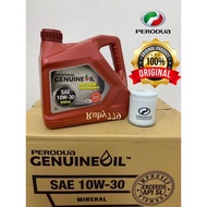 💯💯ORIGINAL🎉PERODUA ORIGINAL 10W-30 ENGINE OIL 3L NEW DESIGN 2021