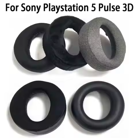 Replacement Ear Pads Cups Earpad Memory Foam Cushions For Sony Playstation PS5 Pulse 3D Wireless Hea
