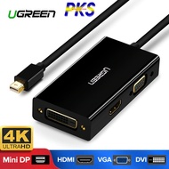 3-in-1 Mini Displayport to HDMI VGA DVI Cable Ugreen 20418 - Ugreen 20418