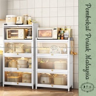 Kitchen Shelf with Cupboard Doors and Wheels/Kitchen Shelf with Wardrobe Doors and Wheels